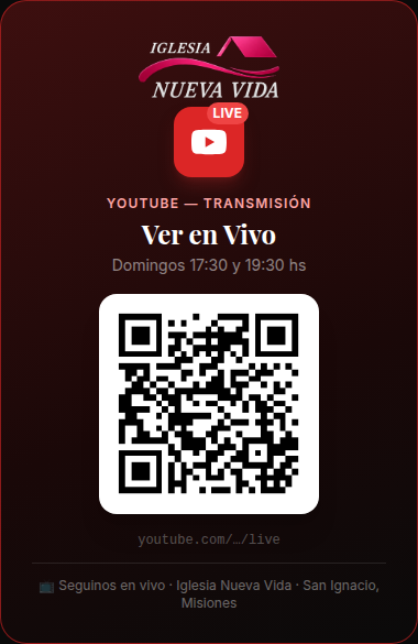Flyer YouTube En Vivo
