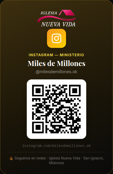 Flyer Instagram Miles de Millones